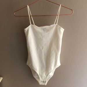 White Topshop bodysuit